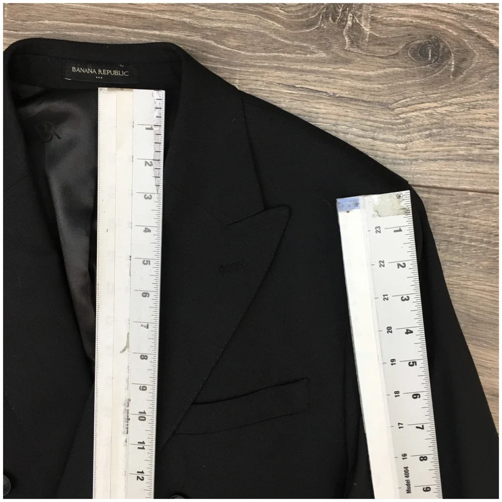 BANANA REPUBLIC Mens Double Breasted Blazer Sport Coat Casual Jacket 42R Suit